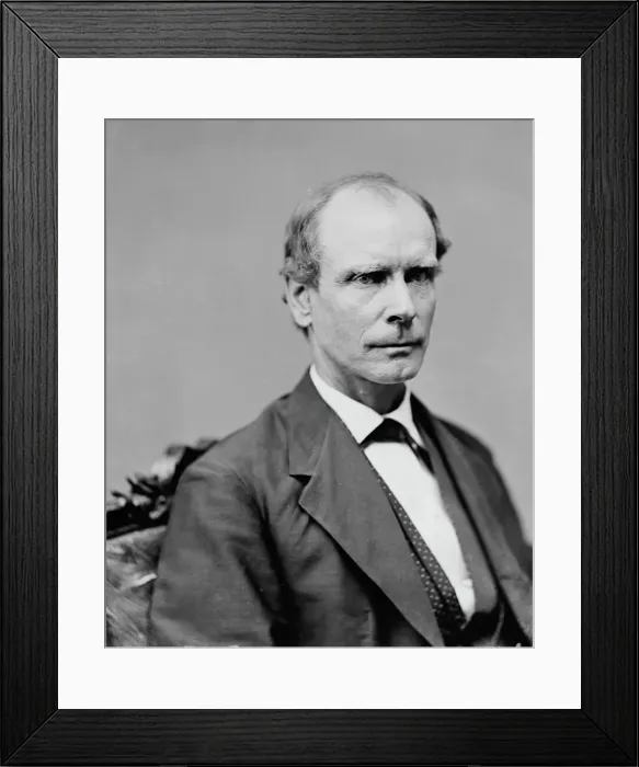 Framed Print : Amos Tappan Akerman, between 1860 and 1875. Creator: Unknown Framed Print : Amos Tappan Akerman, between 1860 and 1875. Creator: Unknown