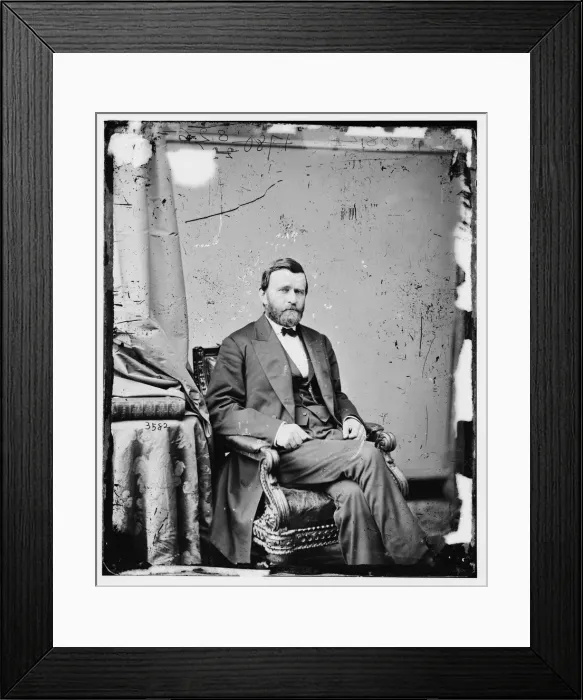 Framed Print : President Ulysses S. Grant, between 1860 and 1875. Creator: Unknown Framed Print : President Ulysses S. Grant, between 1860 and 1875. Creator: Unknown