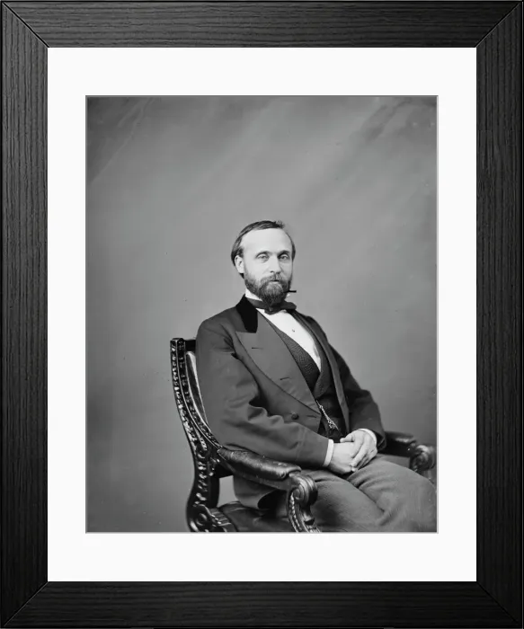 Framed Print : Milton Isaiah Southard of Ohio, between 1860 and 1875. Creator: Unknown Framed Print : Milton Isaiah Southard of Ohio, between 1860 and 1875. Creator: Unknown