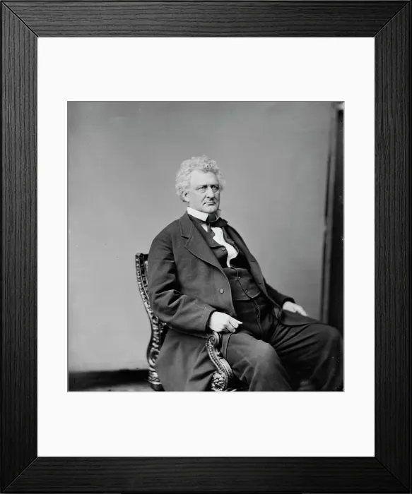 Framed Print : Governor William Allen of Ohio, between 1860 and 1875. Creator: Unknown Framed Print : Governor William Allen of Ohio, between 1860 and 1875. Creator: Unknown