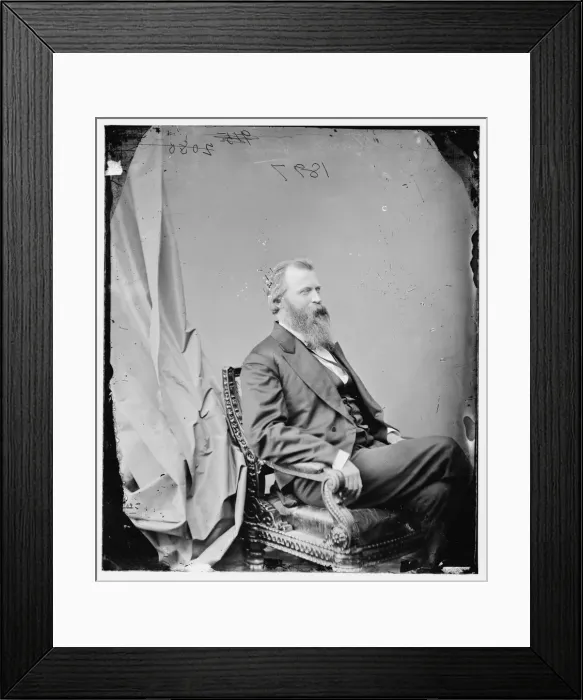 Framed Print : William Morris Stewart, between 1860 and 1875. Creator: Unknown Framed Print : William Morris Stewart, between 1860 and 1875. Creator: Unknown