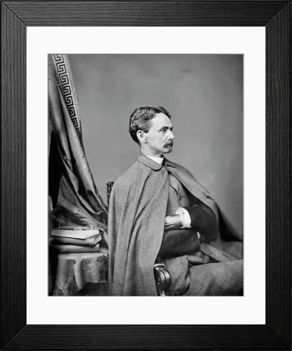 Framed Print : Senator John J. Ingalls of Kansas, 1873. Creator: Unknown