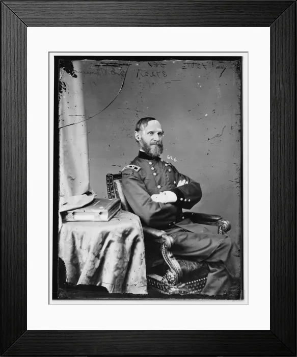 Framed Print : General Edward Davis Townsend, US Army, between 1860 and 1875. Creator: Unknown Framed Print : General Edward Davis Townsend, US Army, between 1860 and 1875. Creator: Unknown