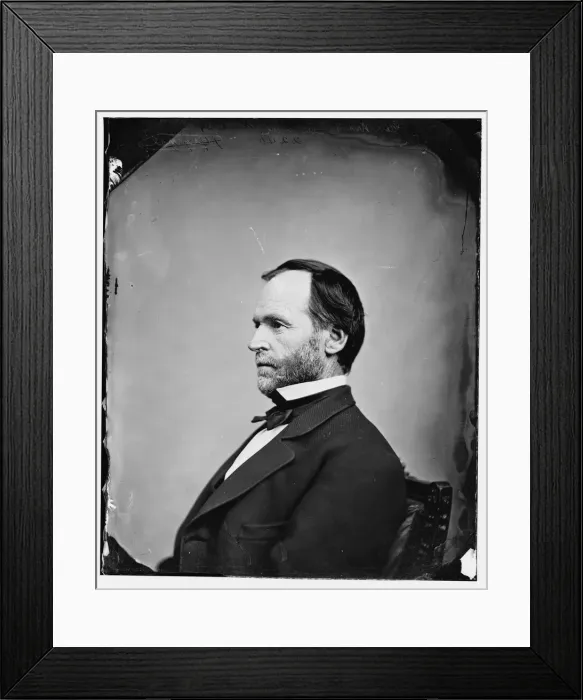 Framed Print : General William Tecumseh Sherman, between 1860 and 1875. Creator: Unknown Framed Print : General William Tecumseh Sherman, between 1860 and 1875. Creator: Unknown