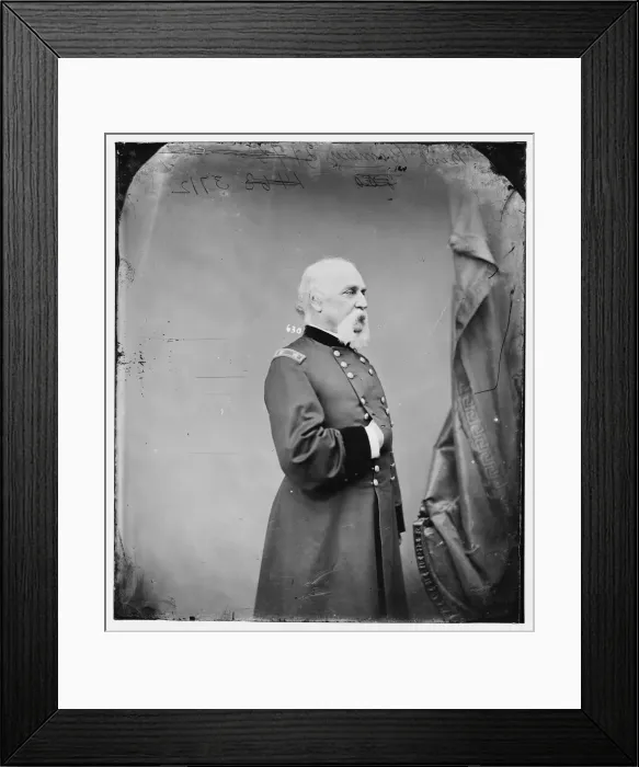 Framed Print : General George Douglas Ramsay, US Army, between 1860 and 1875. Creator: Unknown Framed Print : General George Douglas Ramsay, US Army, between 1860 and 1875. Creator: Unknown
