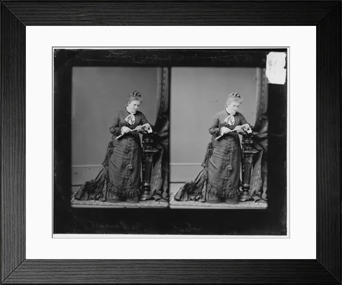 Framed Print : Mrs Cornelia Adele Fassett (Artist) Painted The Electoral Commission'in U. S. Capitol, 1877 or 1878 Creator: Unknown Framed Print : Mrs Cornelia Adele Fassett (Artist) Painted The Electoral Commission'in U. S. Capitol, 1877 or 1878 Creator: Unknown