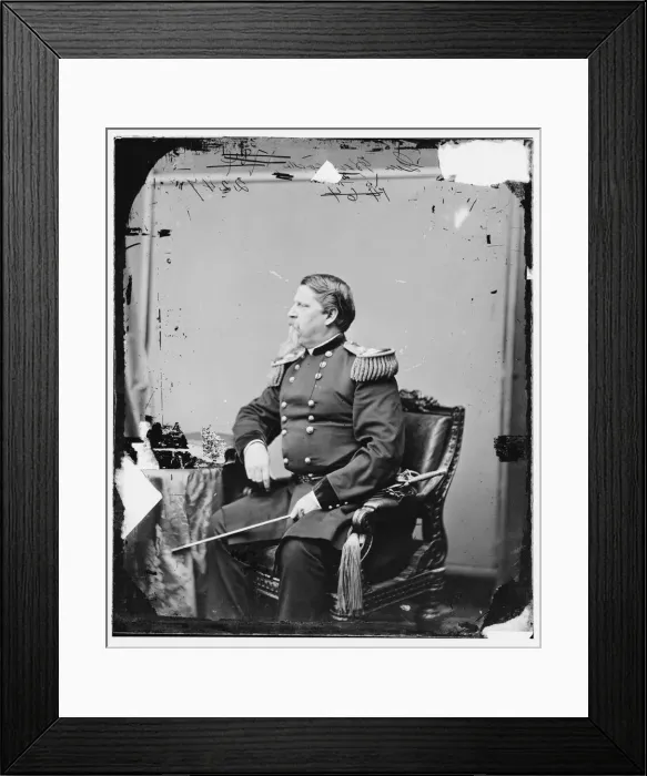 Framed Print : General Winfield Scott Hancock, between 1860 and 1875. Creator: Unknown Framed Print : General Winfield Scott Hancock, between 1860 and 1875. Creator: Unknown