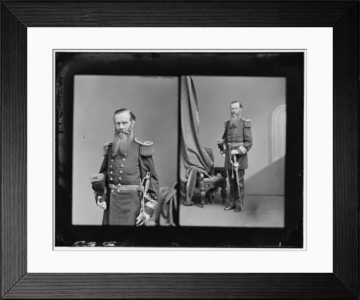 Framed Print : Admiral John Lorimer Worden, US Navy (Commander of the Monitor), between 1865 and 1880. Creator: Unknown Framed Print : Admiral John Lorimer Worden, US Navy (Commander of the Monitor), between 1865 and 1880. Creator: Unknown