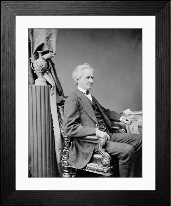 Framed Print : Simon Cameron, between 1860 and 1875. Creator: Unknown Framed Print : Simon Cameron, between 1860 and 1875. Creator: Unknown