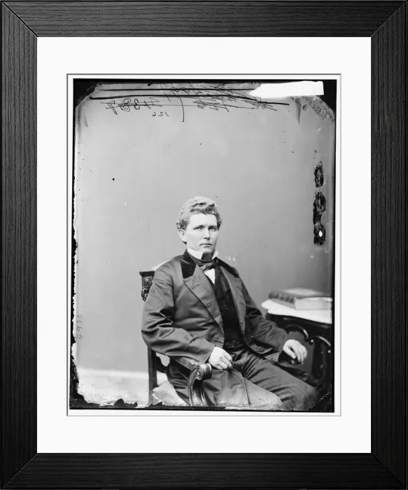 Framed Print : James Falconer Wilson of Iowa, between 1865 and 1880. Creator: Unknown Framed Print : James Falconer Wilson of Iowa, between 1865 and 1880. Creator: Unknown
