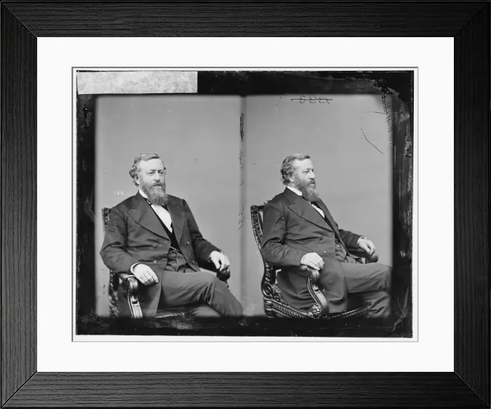 Framed Print : Robert McCarty Knapp of Illinois, between 1865 and 1880. Creator: Unknown Framed Print : Robert McCarty Knapp of Illinois, between 1865 and 1880. Creator: Unknown