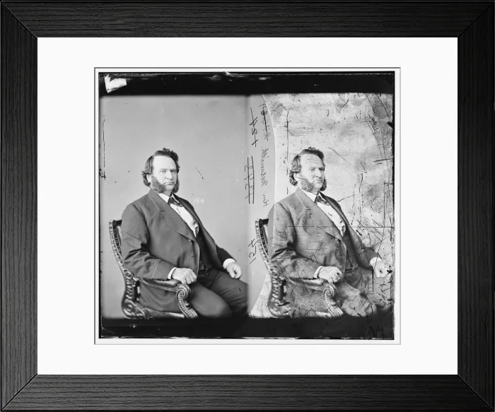 Framed Print : James Willis Nesmith of Oregon, between 1865 and 1880. Creator: Unknown Framed Print : James Willis Nesmith of Oregon, between 1865 and 1880. Creator: Unknown