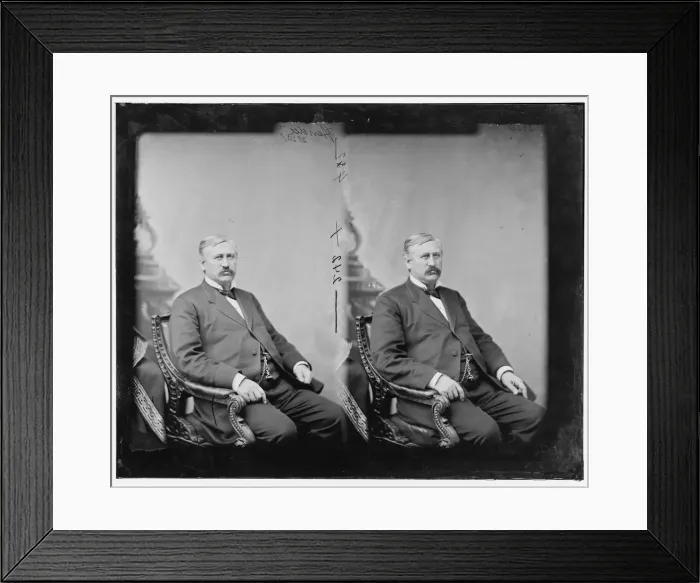Framed Print : George Whitman Hendee of Vermont, between 1865 and 1880. Creator: Unknown Framed Print : George Whitman Hendee of Vermont, between 1865 and 1880. Creator: Unknown