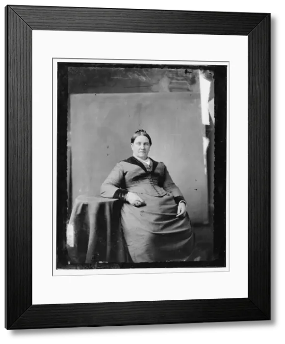 Framed Print : Miss Ballenger, great-grandmother of (Grace and Gladys Price), between 1865 and 1880. Creator: Unknown Framed Print : Miss Ballenger, great-grandmother of (Grace and Gladys Price), between 1865 and 1880. Creator: Unknown