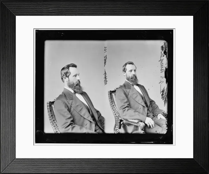 Framed Print : James Soloman Biery of Pennsylvania, between 1865 and 1880. Creator: Unknown Framed Print : James Soloman Biery of Pennsylvania, between 1865 and 1880. Creator: Unknown