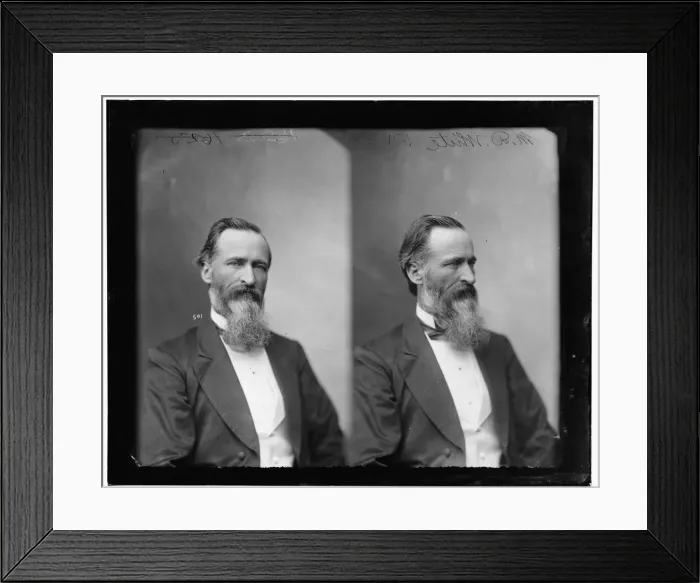Framed Print : M. D. White of Indiana, 1865-1880. Creator: Unknown Framed Print : M. D. White of Indiana, 1865-1880. Creator: Unknown