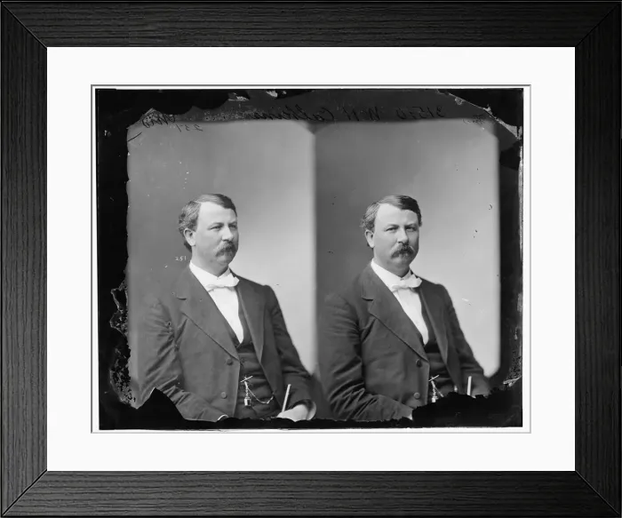 Framed Print : William Henry Calkins of Indiana, between 1865 and 1880. Creator: Unknown Framed Print : William Henry Calkins of Indiana, between 1865 and 1880. Creator: Unknown