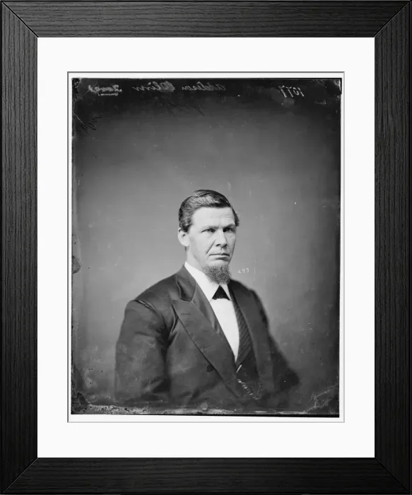 Framed Print : Samuel Addison Oliver of Iowa, 1865-1880. Creator: Unknown Framed Print : Samuel Addison Oliver of Iowa, 1865-1880. Creator: Unknown