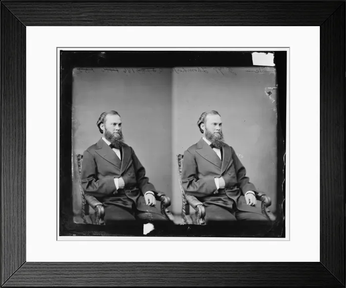 Framed Print : Jacob Montgomery Thornburgh of Tennessee, between 1865 and 1880. Creator: Unknown Framed Print : Jacob Montgomery Thornburgh of Tennessee, between 1865 and 1880. Creator: Unknown