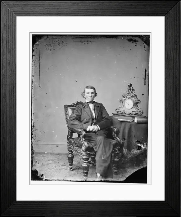 Framed Print : Alexander Hamilton Stephens of Georgia, Vice-President of the Confederacy, c. 1865-1880. Creator: Unknown Framed Print : Alexander Hamilton Stephens of Georgia, Vice-President of the Confederacy, c. 1865-1880. Creator: Unknown
