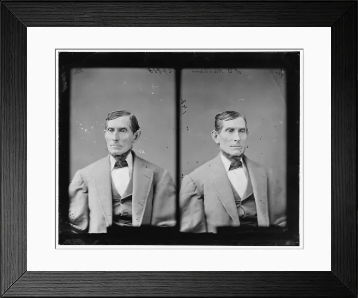 Framed Print : James Douglas Williams of Indiana, between 1865 and 1880. Creator: Unknown Framed Print : James Douglas Williams of Indiana, between 1865 and 1880. Creator: Unknown