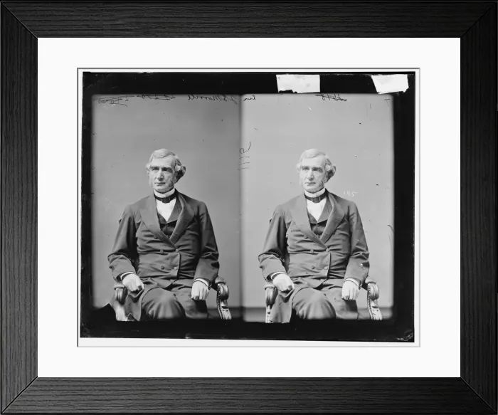Framed Print : Justin Smith Morrill of Vermont, between 1865 and 1880. Creator: Unknown Framed Print : Justin Smith Morrill of Vermont, between 1865 and 1880. Creator: Unknown