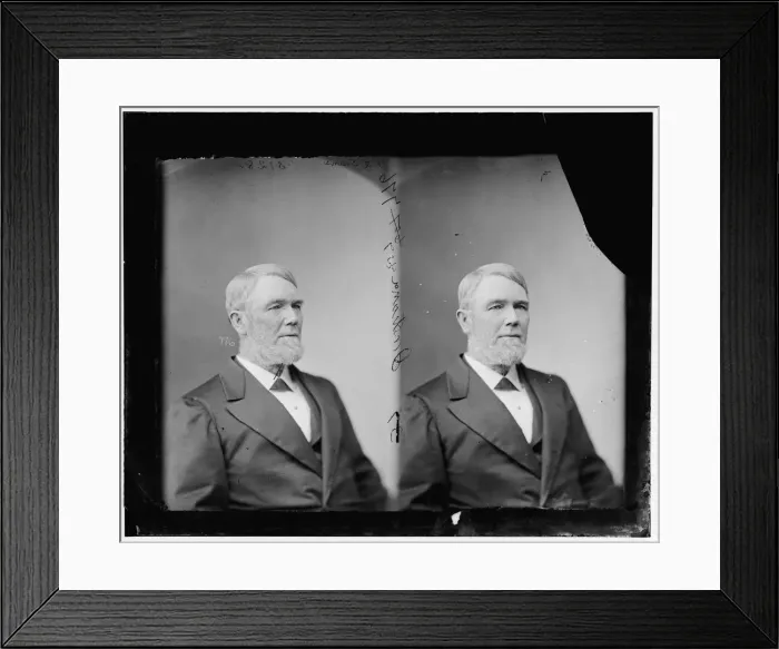 Framed Print : James La Fayette Evans of Indiana, 1865-1880. Creator: Unknown Framed Print : James La Fayette Evans of Indiana, 1865-1880. Creator: Unknown