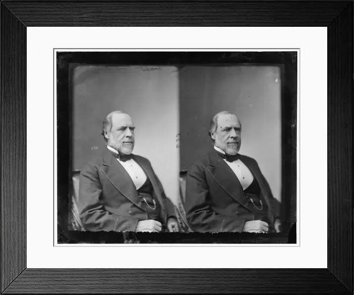 Framed Print : William Claflin of Massachusetts, 1865-1880. Creator: Unknown Framed Print : William Claflin of Massachusetts, 1865-1880. Creator: Unknown