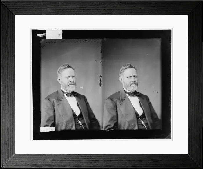 Framed Print : Benoni Stinson Fuller of Indiana, 1865-1880. Creator: Unknown Framed Print : Benoni Stinson Fuller of Indiana, 1865-1880. Creator: Unknown
