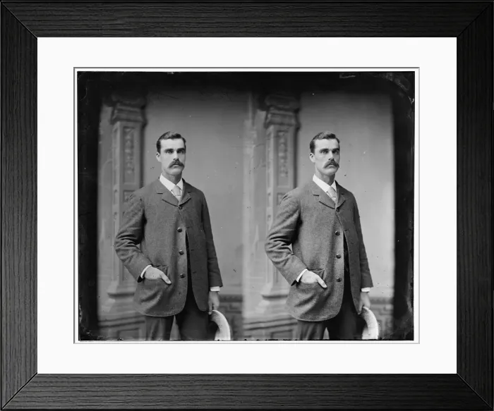 Framed Print : Courtney Franklin (an oarsman), 1865-1880. Creator: Unknown Framed Print : Courtney Franklin (an oarsman), 1865-1880. Creator: Unknown