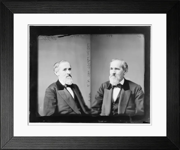 Framed Print : Nelson Holmes Van Vorhes of Ohio, 1865-1880. Creator: Unknown Framed Print : Nelson Holmes Van Vorhes of Ohio, 1865-1880. Creator: Unknown