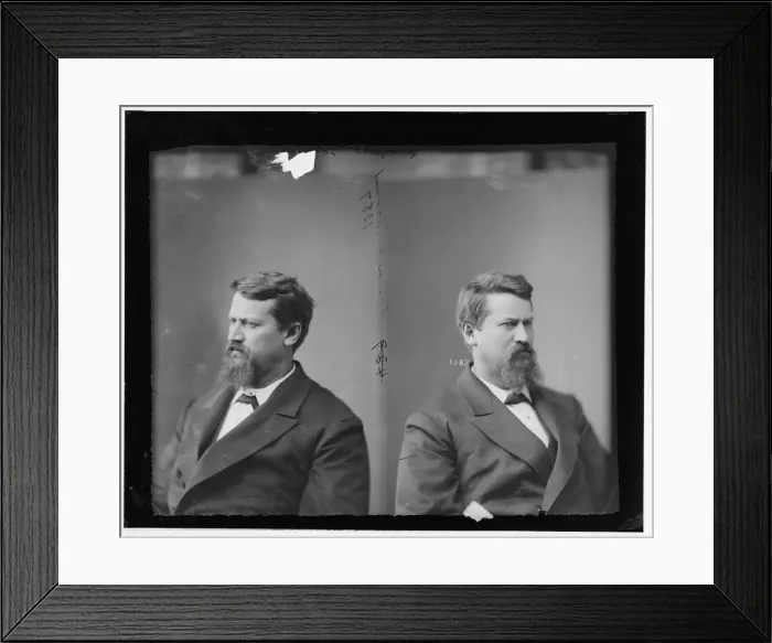 Framed Print : Hiram Barber Jr. of Illinois, 1865-1880. Creator: Unknown Framed Print : Hiram Barber Jr. of Illinois, 1865-1880. Creator: Unknown