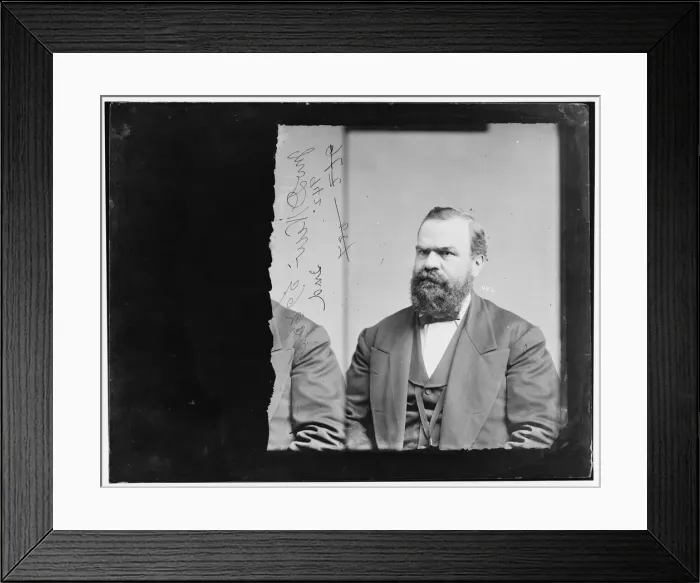 Framed Print : Jeptha Dudley New of Indiana, between 1865 and 1880. Creator: Unknown Framed Print : Jeptha Dudley New of Indiana, between 1865 and 1880. Creator: Unknown