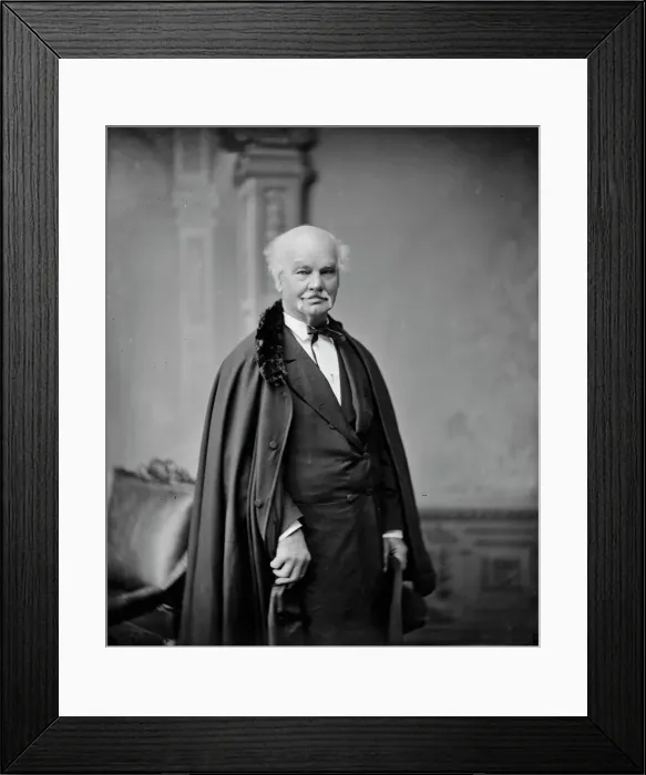 Framed Print : General Francis E. Spinner, (not in uniform) USA, between 1865 and 1880. Creator: Unknown Framed Print : General Francis E. Spinner, (not in uniform) USA, between 1865 and 1880. Creator: Unknown
