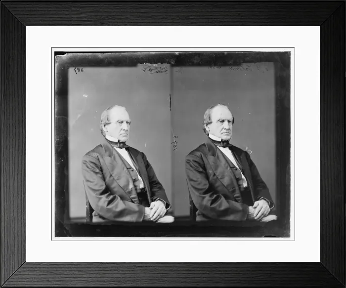 Framed Print : C. J. Faulkner of West Virginia, 1865-1880. Creator: Unknown Framed Print : C. J. Faulkner of West Virginia, 1865-1880. Creator: Unknown