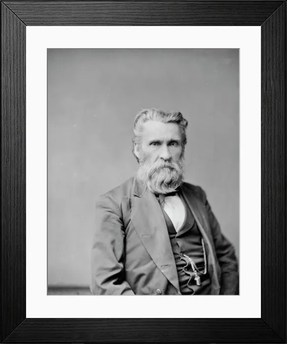 Framed Print : William Summerville Haymond, between 1865 and 1880. Creator: Unknown Framed Print : William Summerville Haymond, between 1865 and 1880. Creator: Unknown
