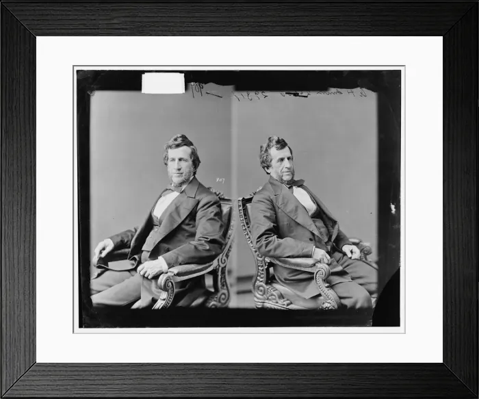 Framed Print : Abraham Herr Smith of Pennsylvania, 1865-1880. Creator: Unknown Framed Print : Abraham Herr Smith of Pennsylvania, 1865-1880. Creator: Unknown