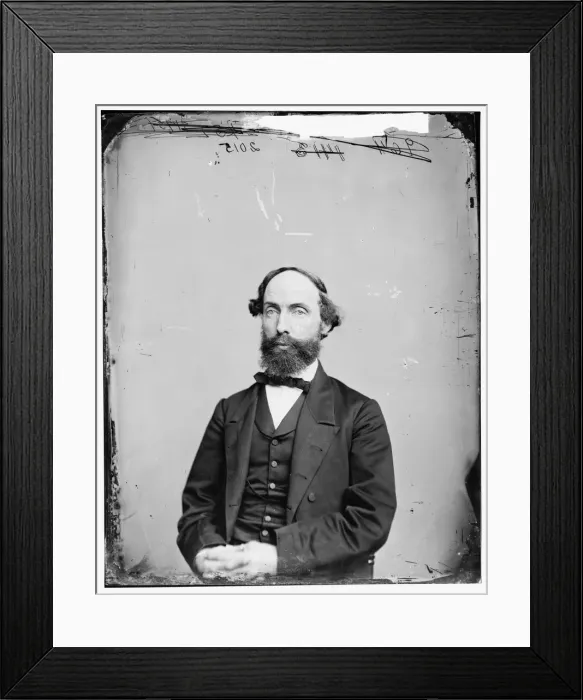 Framed Print : Joseph Worthington White of Ohio, between 1865 and 1880. Creator: Unknown Framed Print : Joseph Worthington White of Ohio, between 1865 and 1880. Creator: Unknown