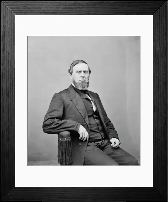 Framed Print : Senator James Harlan of Iowa, between 1865 and 1880. Creator: Unknown Framed Print : Senator James Harlan of Iowa, between 1865 and 1880. Creator: Unknown