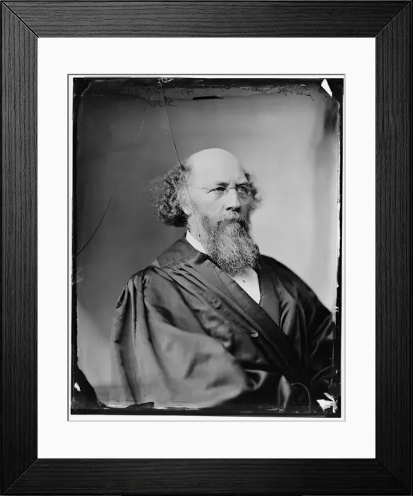 Framed Print : Judge Field, Stephen Johnson. Appointed to the Supreme Court by Lincoln in 1863; photo c. 1875. Creator: Unknown Framed Print : Judge Field, Stephen Johnson. Appointed to the Supreme Court by Lincoln in 1863; photo c. 1875. Creator: Unknown