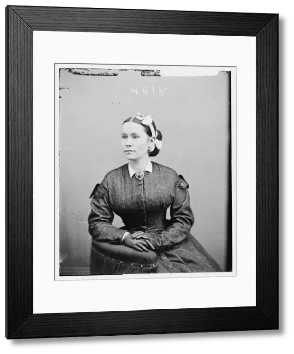 Framed Print : Mrs. Clara Walters, between 1855 and 1865. Creator: Unknown Framed Print : Mrs. Clara Walters, between 1855 and 1865. Creator: Unknown