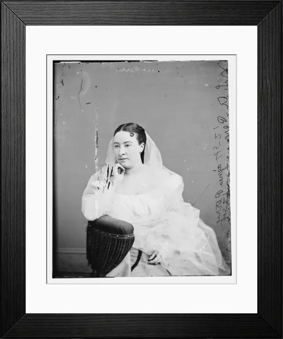 Framed Print : Agnes Perry, between 1855 and 1865. Creator: Unknown Framed Print : Agnes Perry, between 1855 and 1865. Creator: Unknown