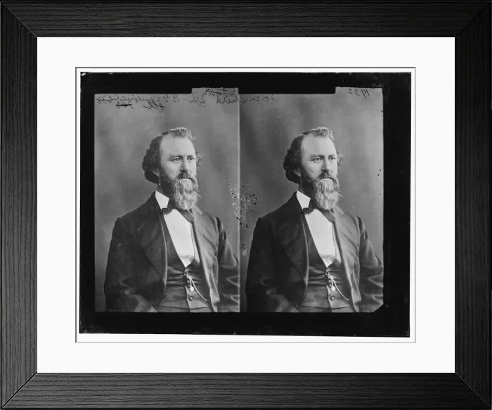 Framed Print : Bernard G. Caulfield of Illinois, 1865-1880. Creator: Unknown Framed Print : Bernard G. Caulfield of Illinois, 1865-1880. Creator: Unknown