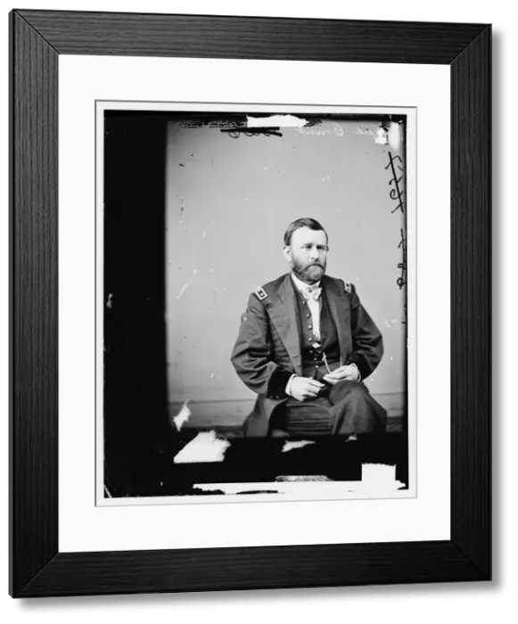 Framed Print : General Ulysses. S. Grant, between 1855 and 1865. Creator: Unknown Framed Print : General Ulysses. S. Grant, between 1855 and 1865. Creator: Unknown