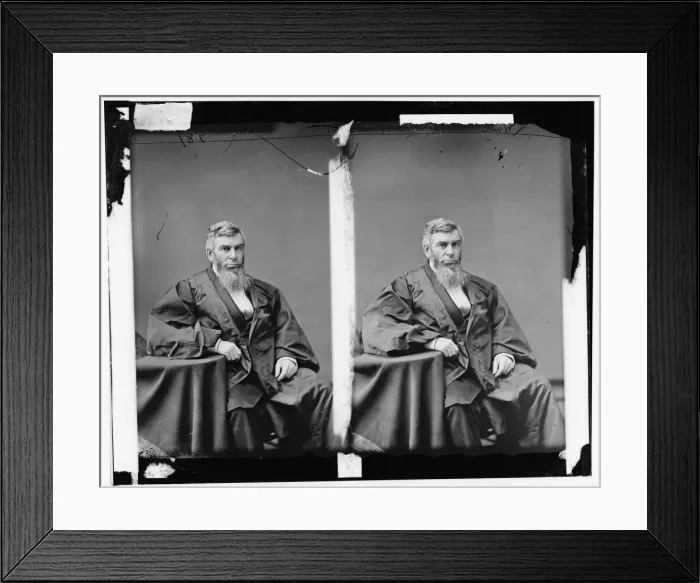 Framed Print : Chief Justice Morrison R. Waite, 1865-1880. Creator: Unknown Framed Print : Chief Justice Morrison R. Waite, 1865-1880. Creator: Unknown