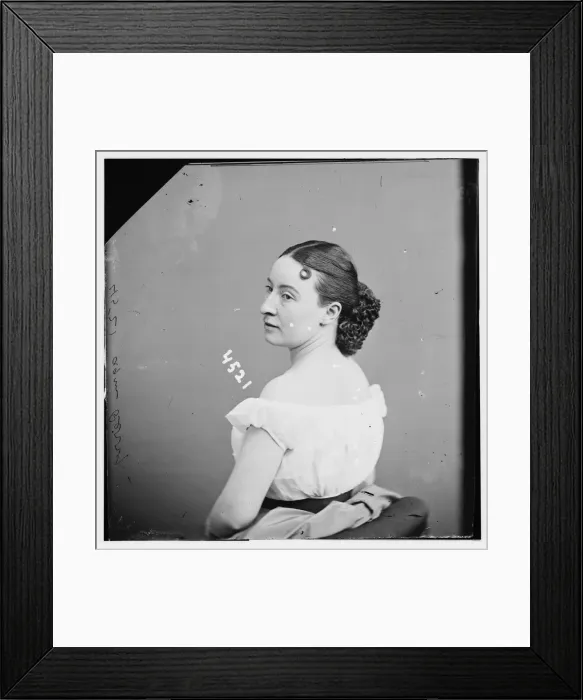 Framed Print : Agnes Perry, between 1855 and 1865. Creator: Unknown Framed Print : Agnes Perry, between 1855 and 1865. Creator: Unknown