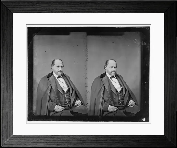 Framed Print : George Henry Williams of Oregon, 1865-1880. Creator: Unknown Framed Print : George Henry Williams of Oregon, 1865-1880. Creator: Unknown