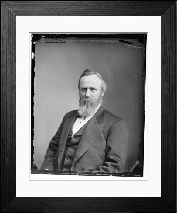 Framed Print : President Rutherford B. Hayes, between 1865 and 1880. Creator: Unknown Framed Print : President Rutherford B. Hayes, between 1865 and 1880. Creator: Unknown