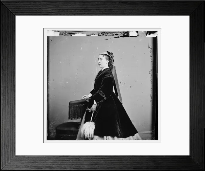 Framed Print : Agnes Perry, between 1855 and 1865. Creator: Unknown Framed Print : Agnes Perry, between 1855 and 1865. Creator: Unknown