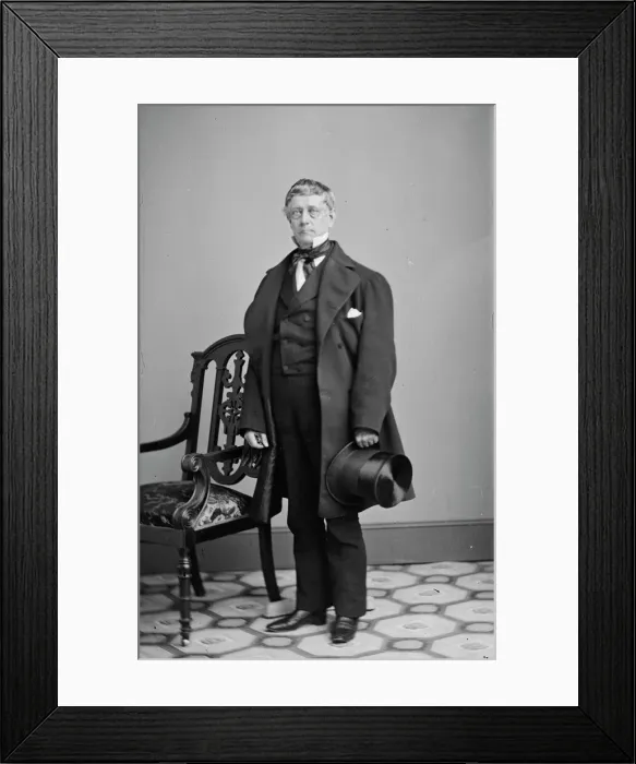 Framed Print : Daniel Lord, between 1855 and 1865. Creator: Unknown Framed Print : Daniel Lord, between 1855 and 1865. Creator: Unknown
